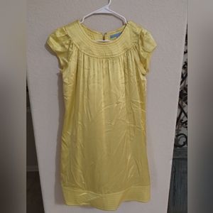 Antonio Melani Yellow Dress Size 2 100% Silk
